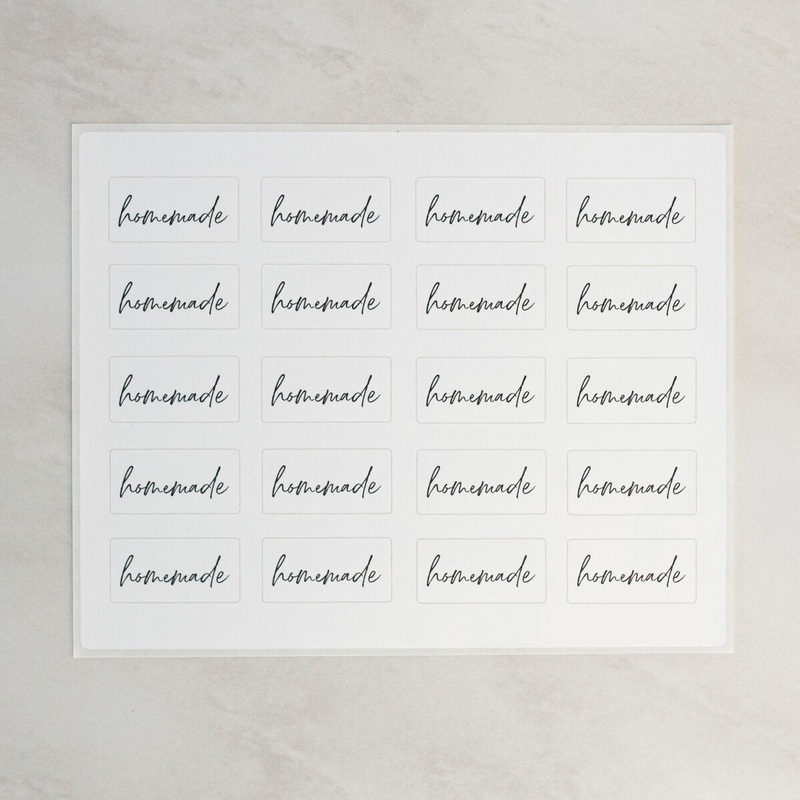 Homemade Rectangle Stickers – 1 Sheet