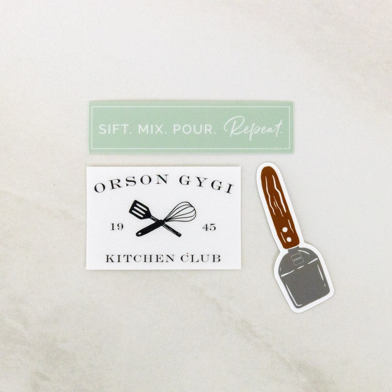 Kitchen Club 3-Piece Sticker Set