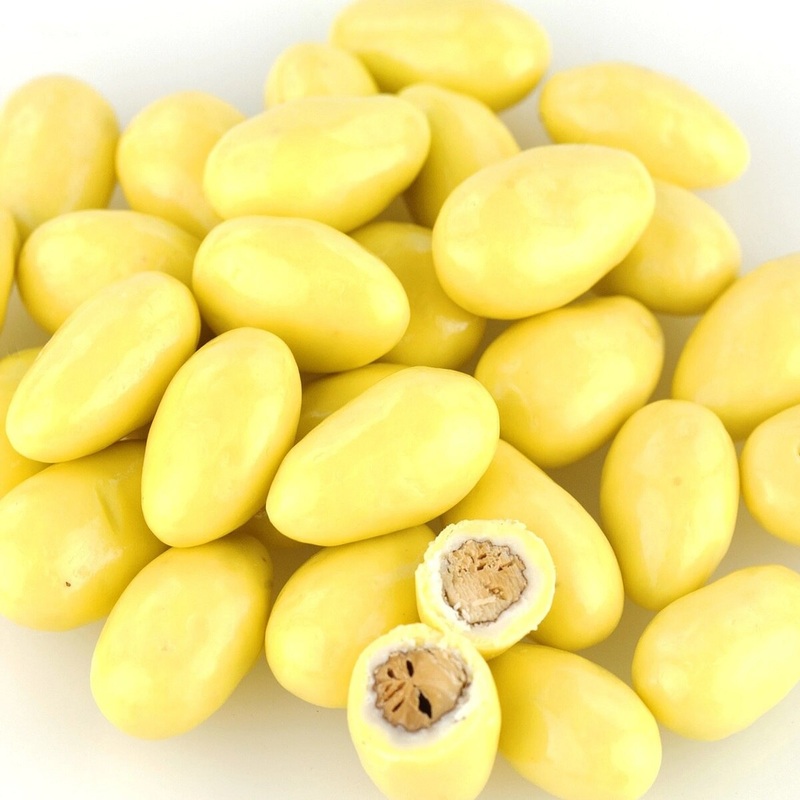 Lemon Creme Almonds – 16 Oz. Container
