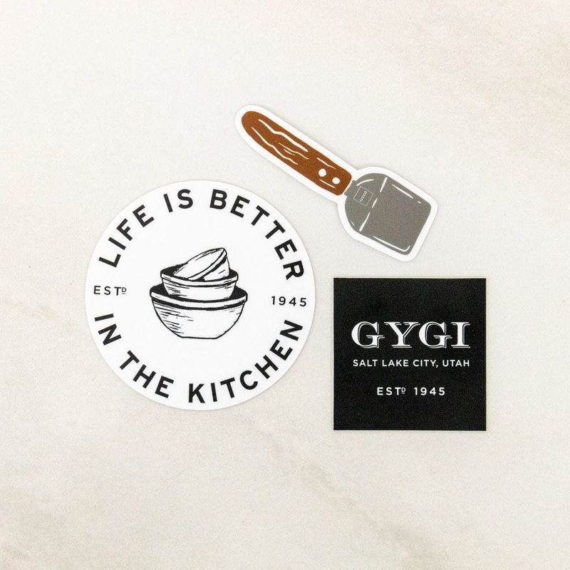 Life is Better in the Kitchen 3-Piece Sticker Set