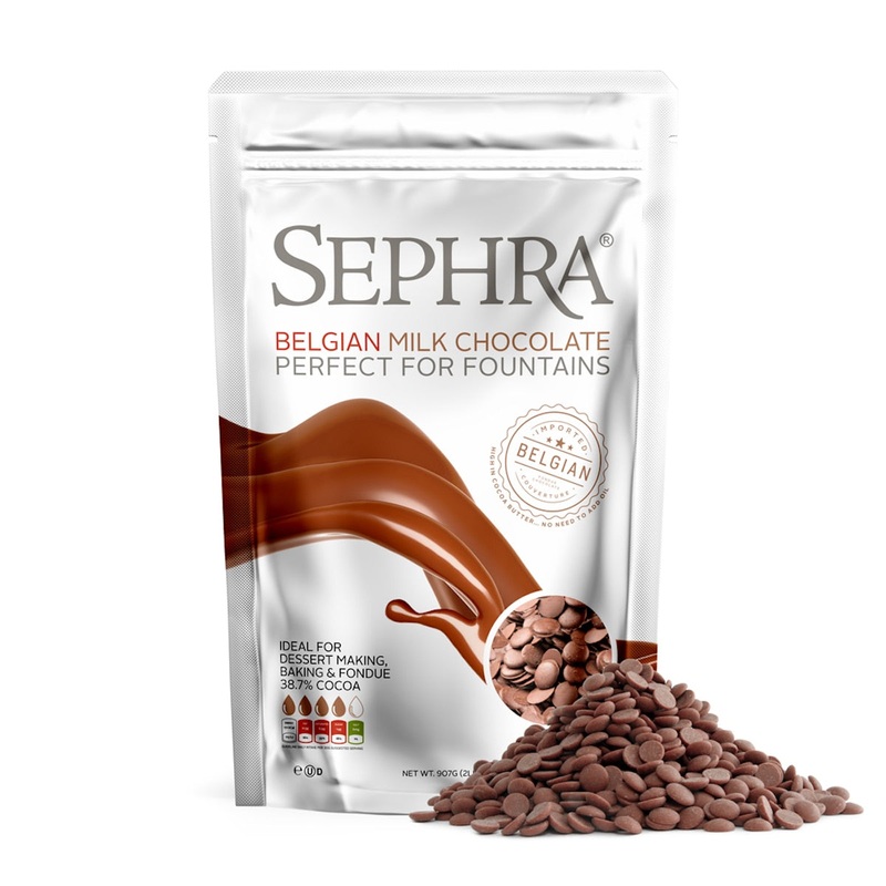 Sephra Belgian Milk Fountain Chocolate – 2 Lb Bag