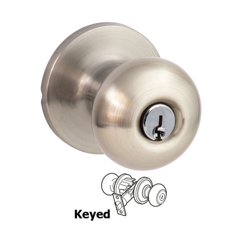 Durango Keyed Entry Knob-Satin Nickel