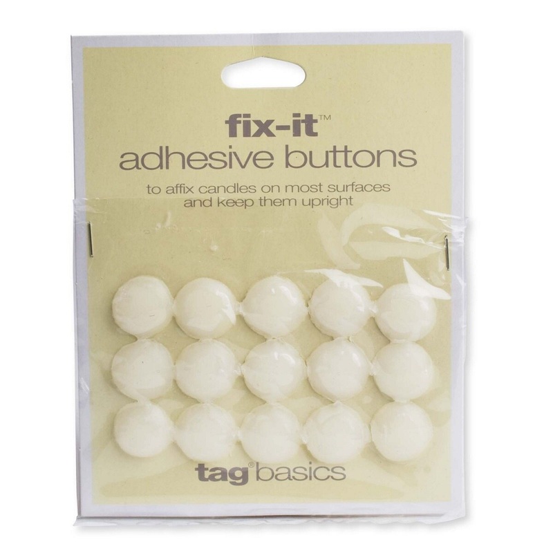 Fix-it Adhesive Buttons – White
