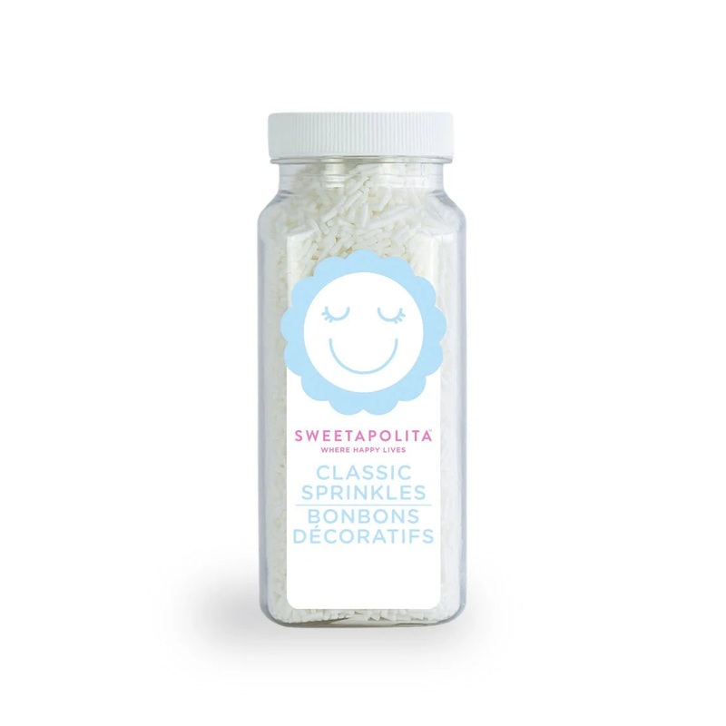 Sweetapolita White Crunchy Sprinkle Mix 4oz