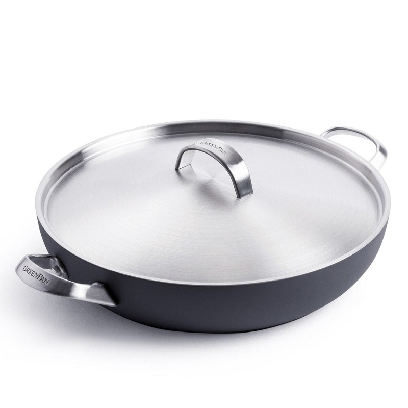 11 Nonstick Everyday Pan with Lid and 2 Side Handles