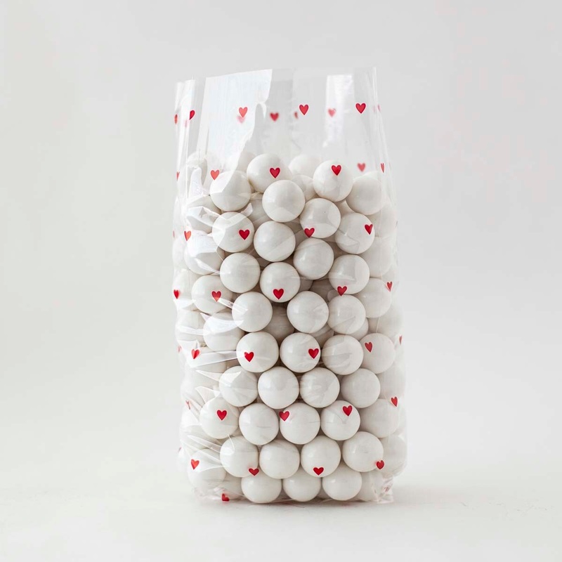 Baby Red Hearts Cellophane Bag – C4