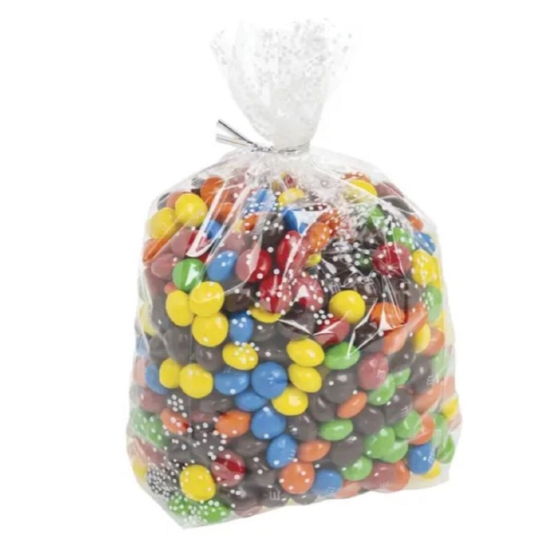 C4 White Sprinkles Patterned Cello Bag