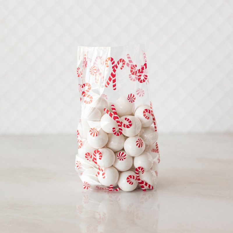 Christmas Mint Cellophane Bags – C1