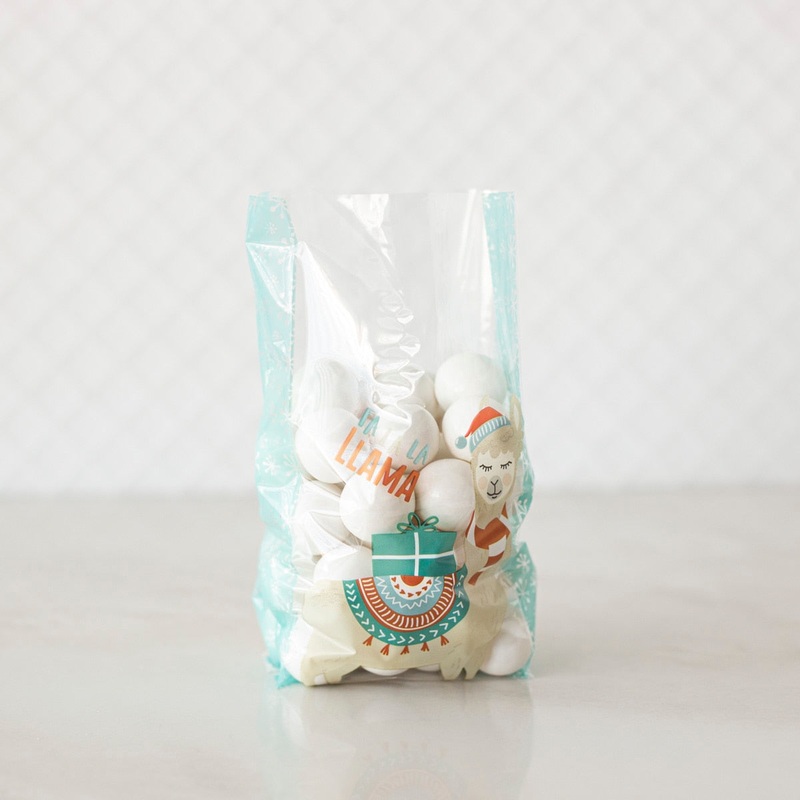 Fa-la-la-Llama Cellophane Bags – C1