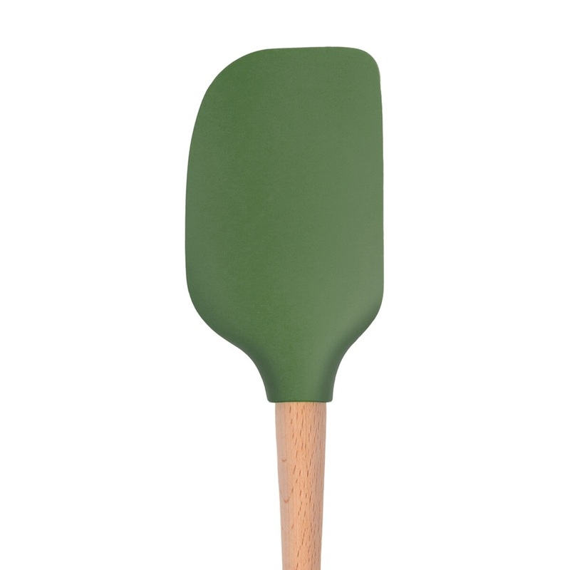 Silicone Spatula with Wood Handle- Pesto