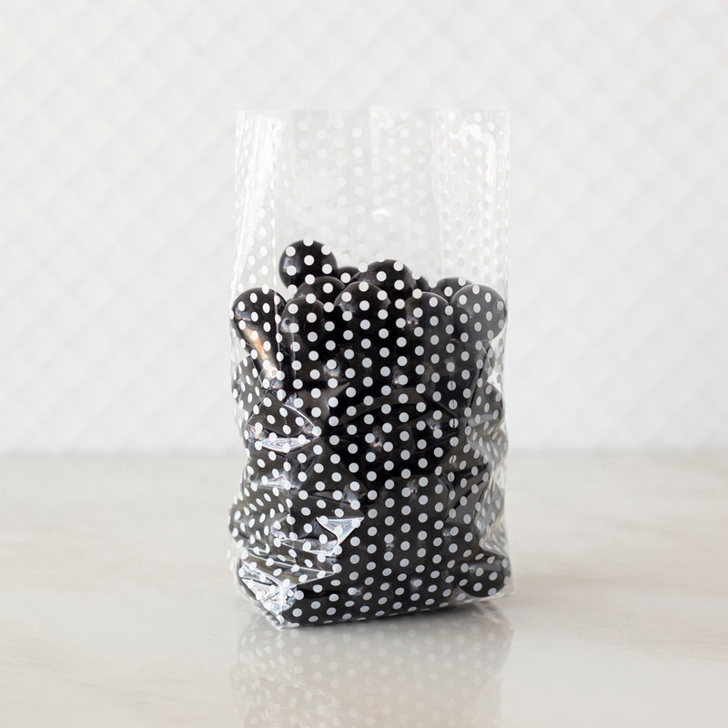 Small White Dot Cellophane Bag – C2