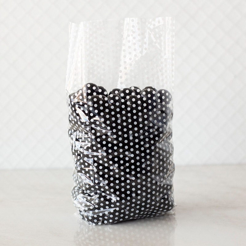 Small White Dot Cellophane Bag – C4