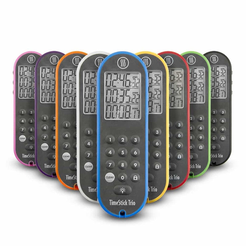 TimeStick Trio – Timer|Red|Pink|Orange|Yellow|Green|Blue|Purple|White|Black