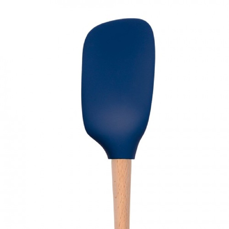 Wood Handled Spoonula- Deep Indigo