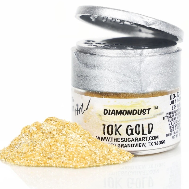 Diamond Dust Edible Glitter – 10K Gold