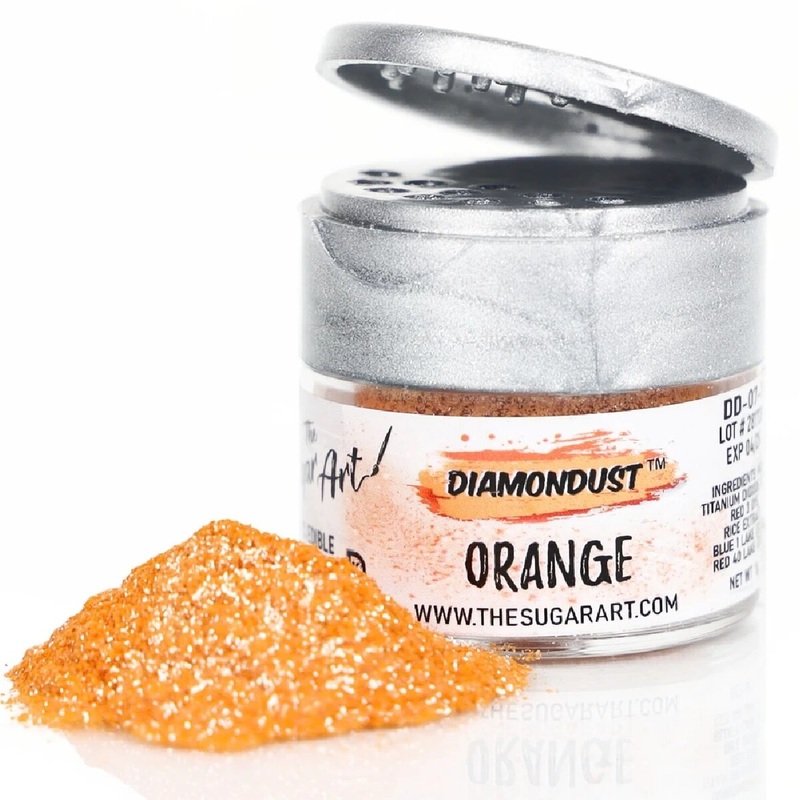 Diamond Dust Edible Glitter – Orange