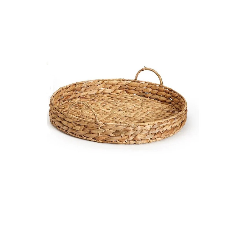 Open Weave Round Tray- Large