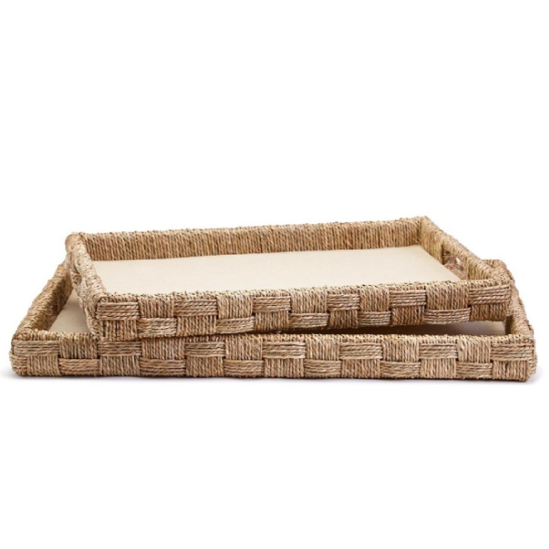 Sea Grass and Rattan Tray- Medium