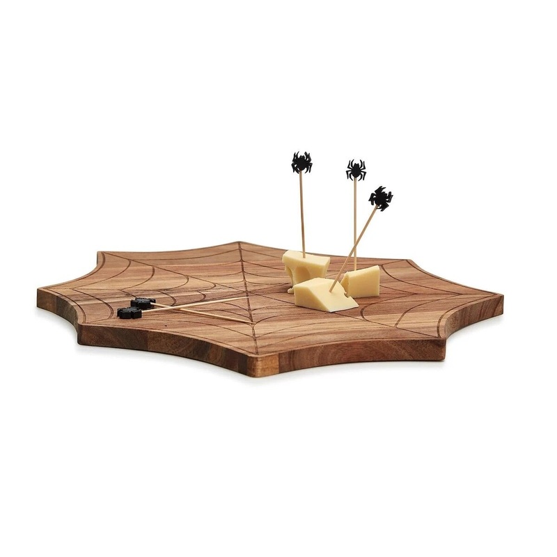 Spiderweb Serving Board w/ Picks