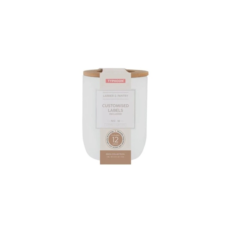 Storage Container with Reusable Labels- Medium