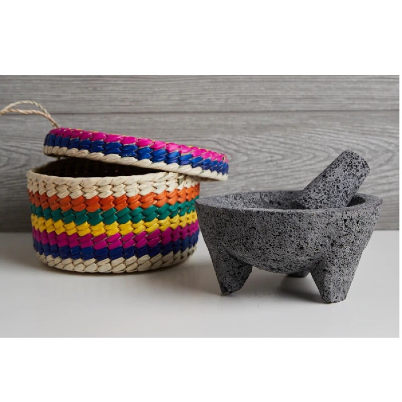 7 Molcajete w/Tortilla Basket