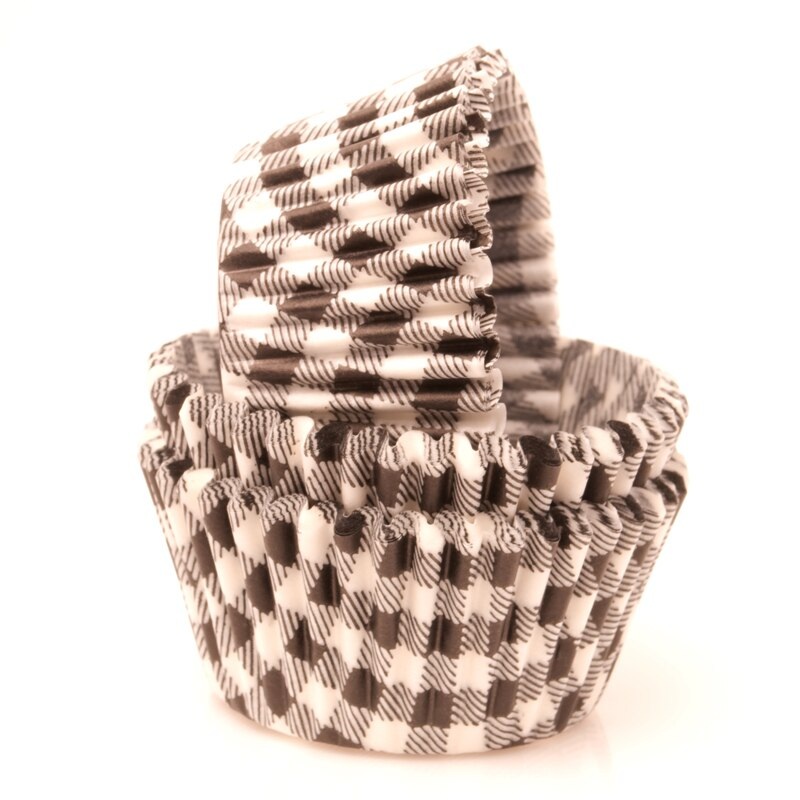 Black Gingham Baking Cups 50 ct. – Standard Size