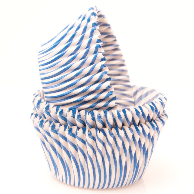Blue Pisa Stripe Baking Cups 50 ct. – Standard Size