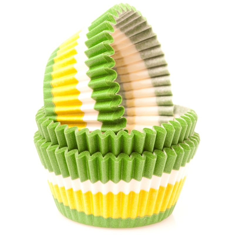 Green/White Swirl Baking Cups 50 ct. – Standard Size