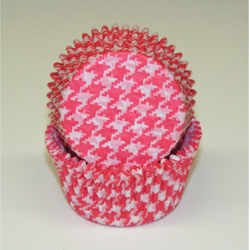 Houndstooth-Red-Baking-Cups