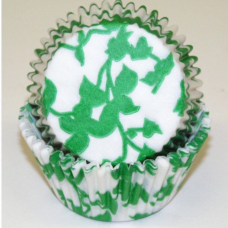Ivy Green Baking Cups