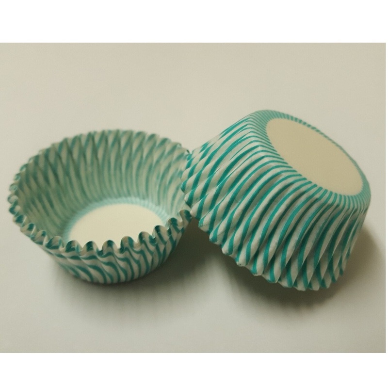 Mini Pisa Turquoise Baking Cups