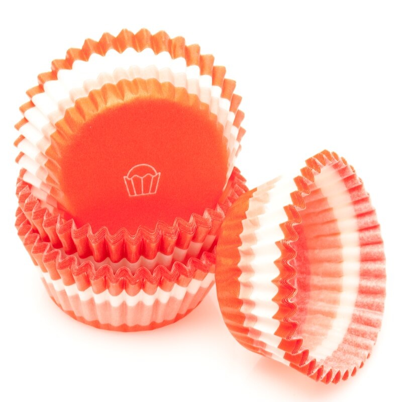 Pink/Red Swirl Baking Cups 50 ct. – Mini Size