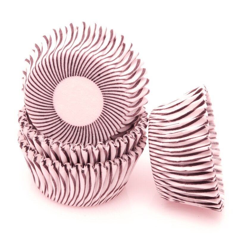 Purple Pisa Stripe Baking Cups 50 ct. – Mini Size