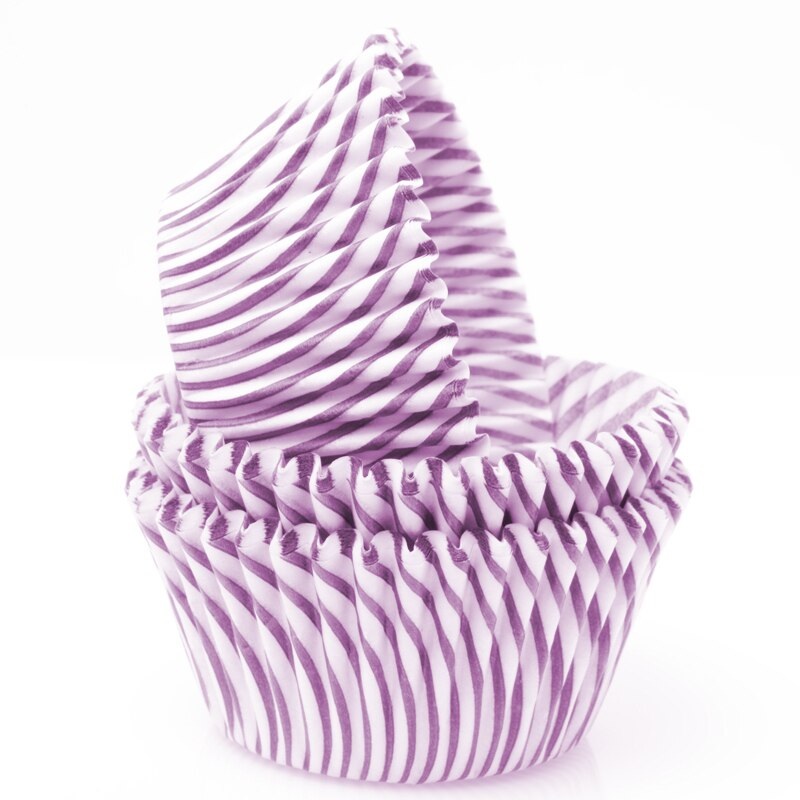 Purple Pisa Stripe Baking Cups 50 ct. – Standard Size