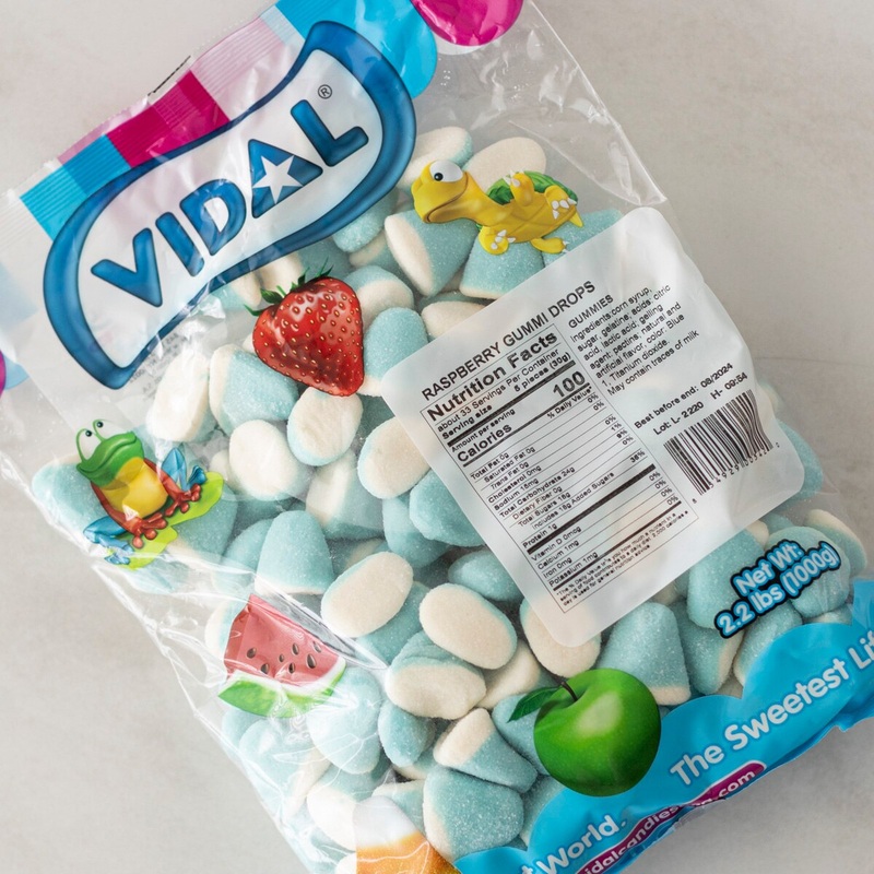 Raspberry Gummi Drops – 2.2 Lb Bag