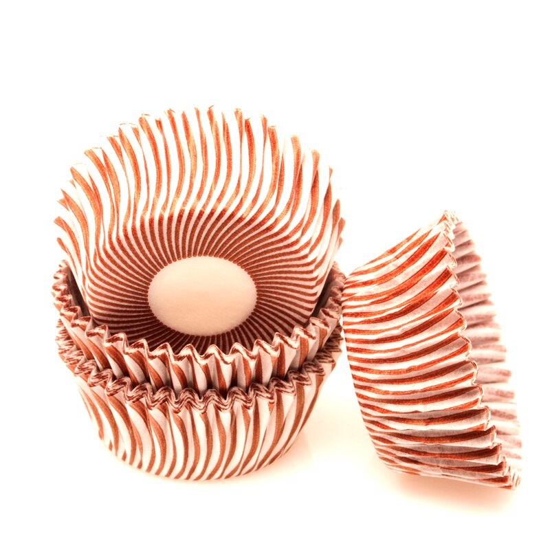 Red Pisa Stripe Baking Cups 50 ct. – Mini Size