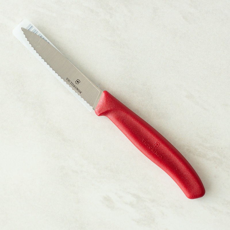 Victorinox Serrated Paring Knife 3-1/4 – Red
