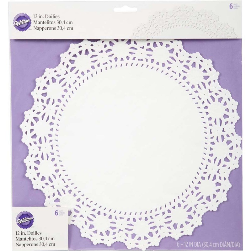 12 in. Lace Doily – 6 Pk.