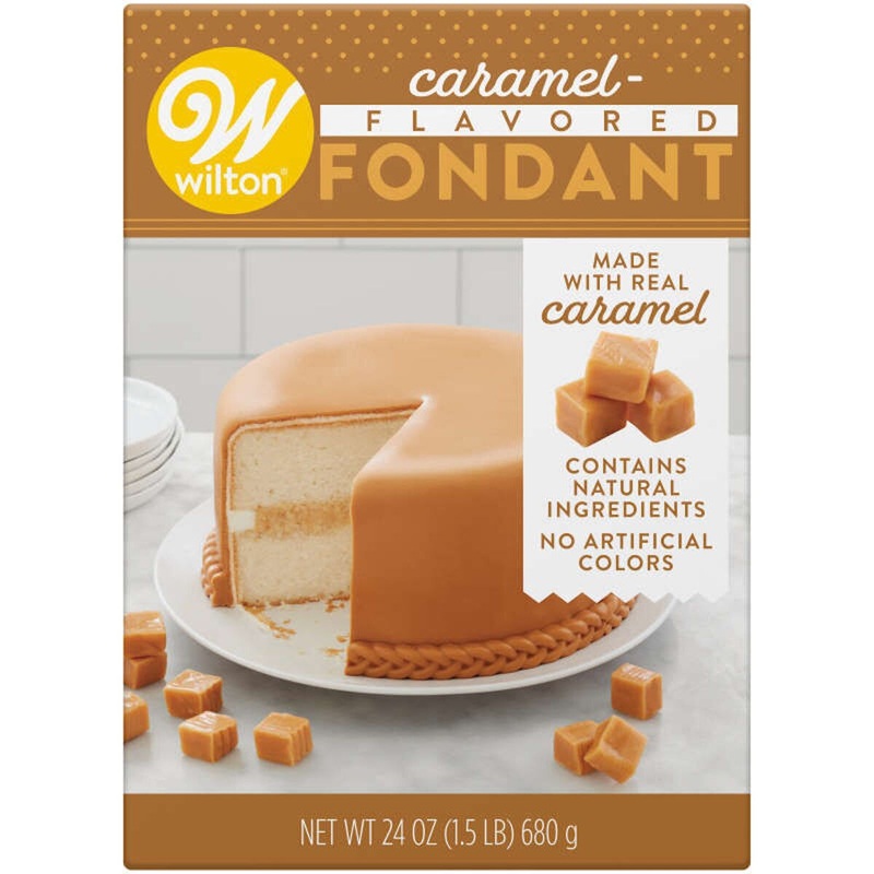 Caramel-Flavored Fondant – 24 oz