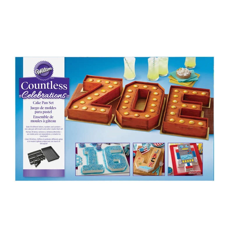 Numbers and Letters Cake Pan Set – 10-Piece
