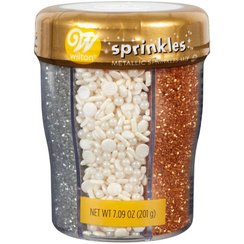Wilton 6-Cell Metallic Medley Sprinkles