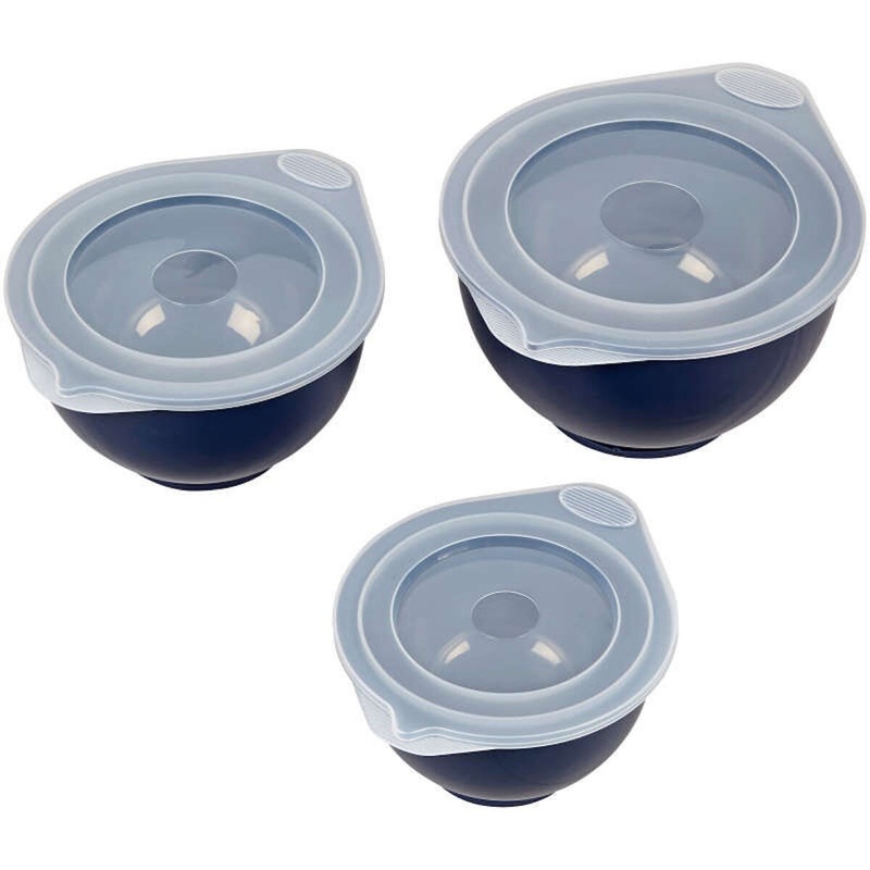 Wilton Navy Blue Covered Bowl Set – 6-Piece