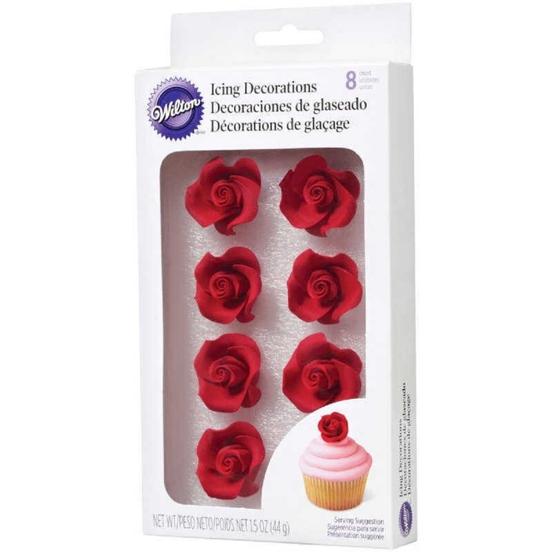 Wilton Red Roses Icing Decoration