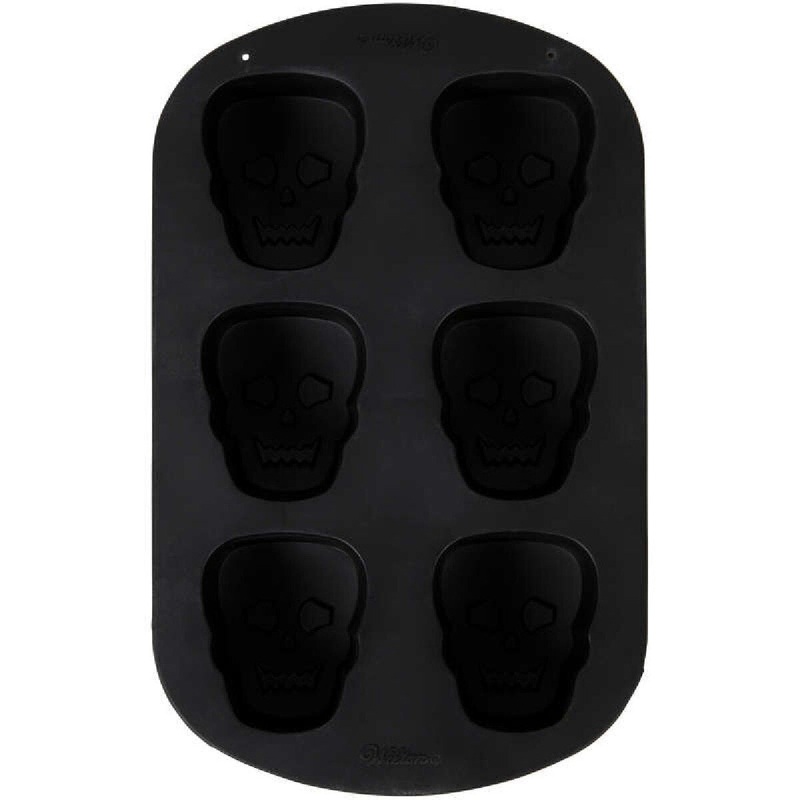 6 Cavity Skull Silicone Mold