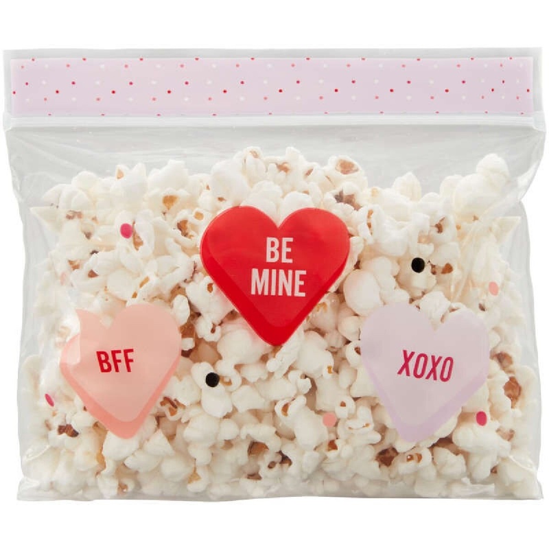 Candy Heart Resealable Treat Bags