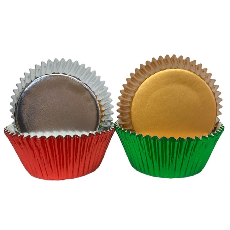 Christmas  Foil Baking Cups