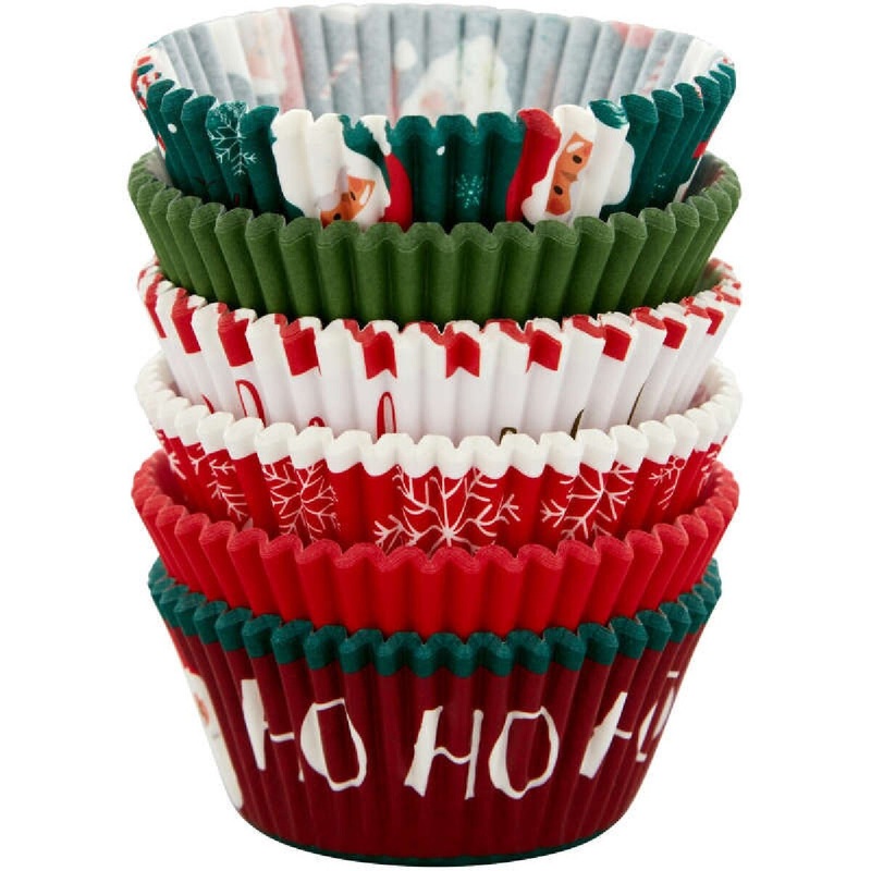 Classic Santa Claus Christmas Cupcake Liners