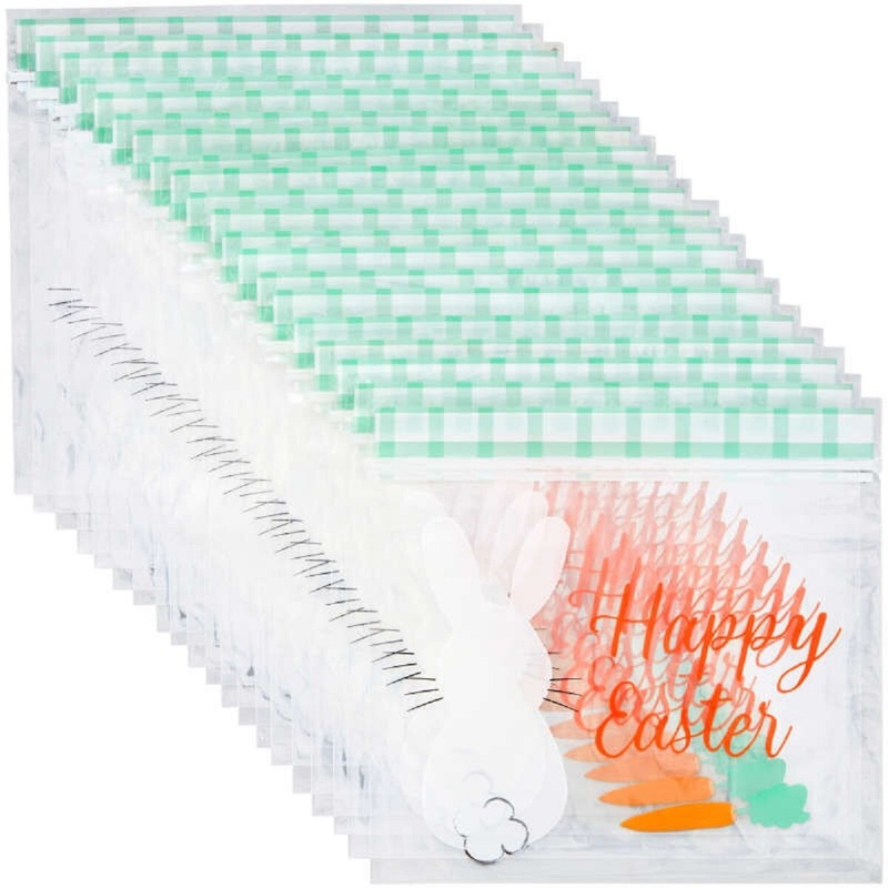 Happy Easter Clear Resealable Spring Treat Bags