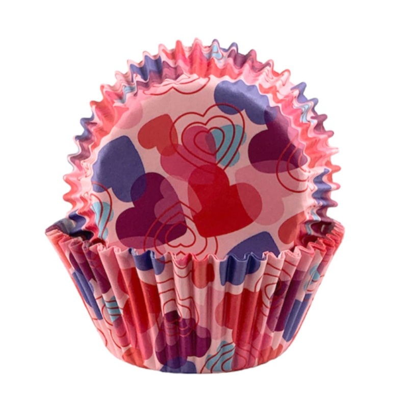 Love Hearts Cupcake Liners