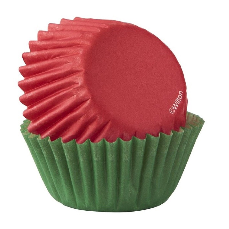 Mini Red and Green Baking Cup